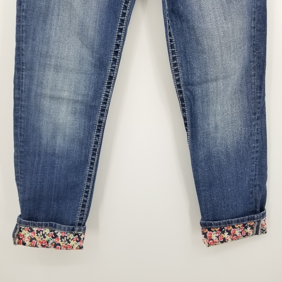 Miss Me Signature Cuffed Floral Skinny Jeans - Picture 9 of 11
